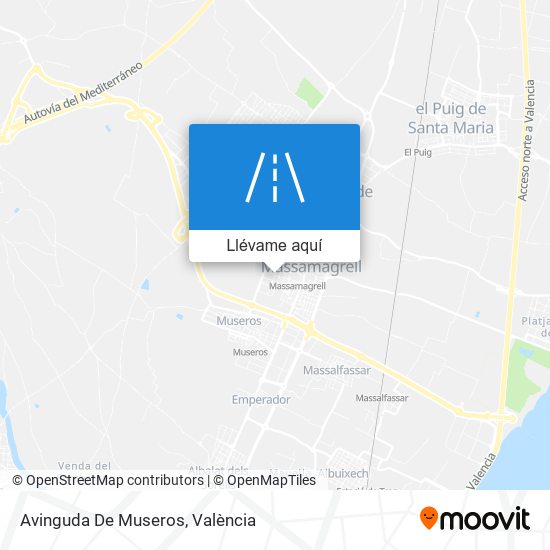 Mapa Avinguda De Museros