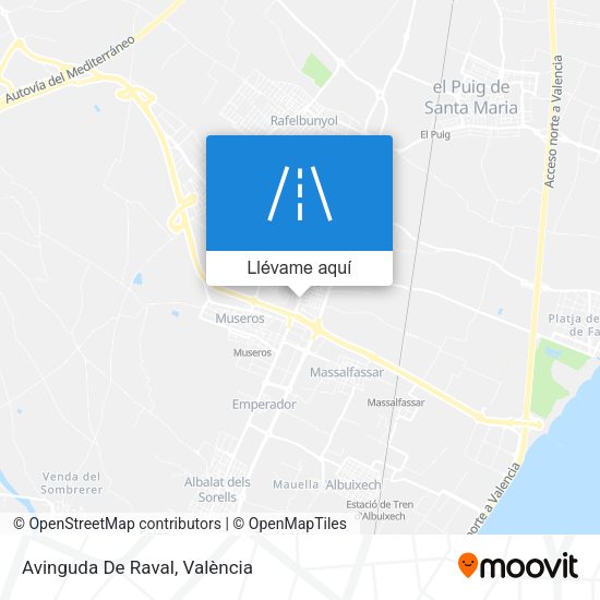 Mapa Avinguda De Raval