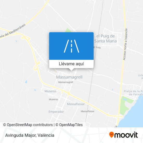 Mapa Avinguda Major