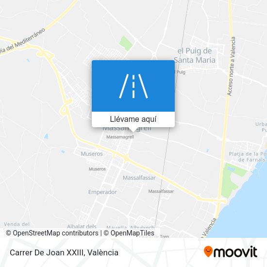 Mapa Carrer De Joan XXIII