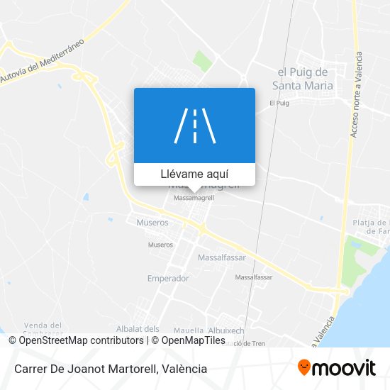 Mapa Carrer De Joanot Martorell