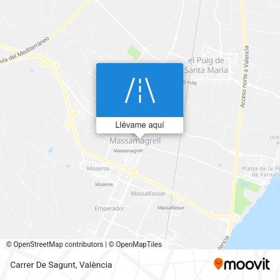 Mapa Carrer De Sagunt