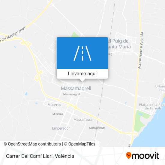 Mapa Carrer Del Camí Llari