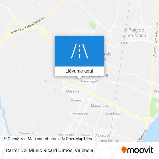 Mapa Carrer Del Músic Ricard Olmos