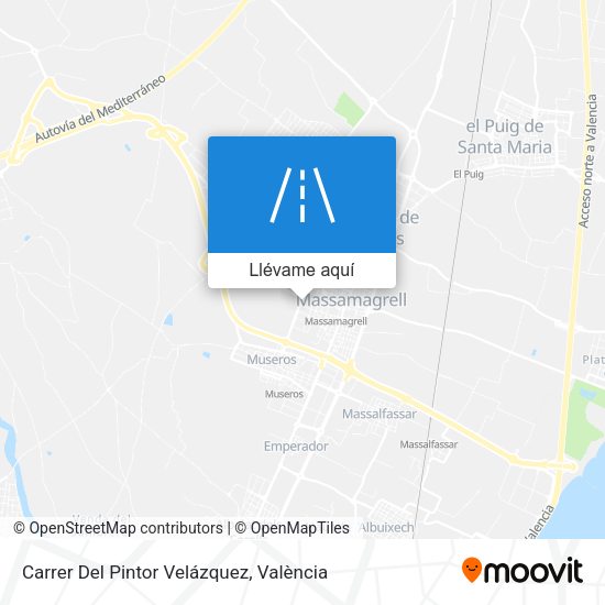 Mapa Carrer Del Pintor Velázquez