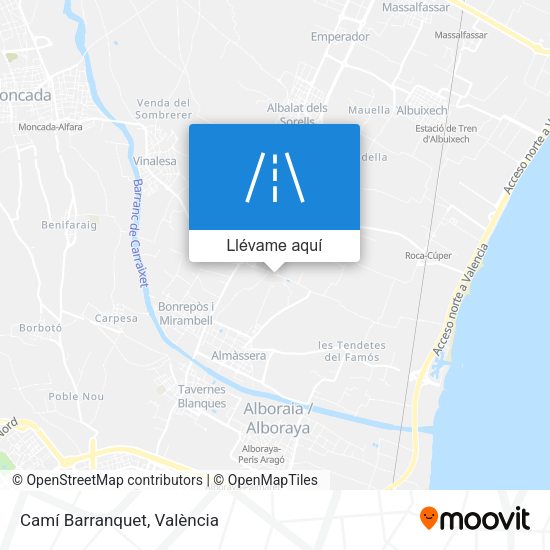 Mapa Camí Barranquet