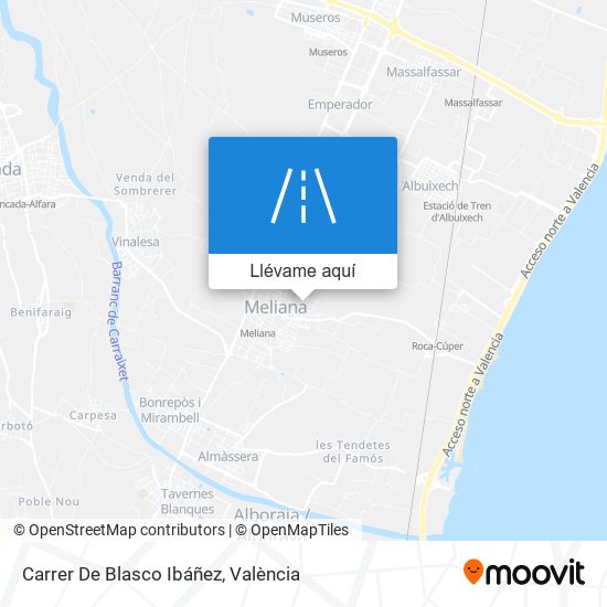 Mapa Carrer De Blasco Ibáñez