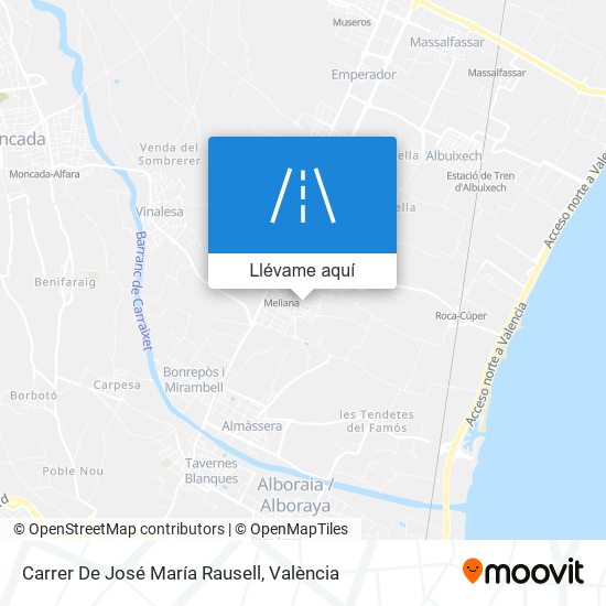 Mapa Carrer De José María Rausell