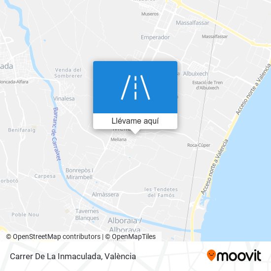 Mapa Carrer De La Inmaculada