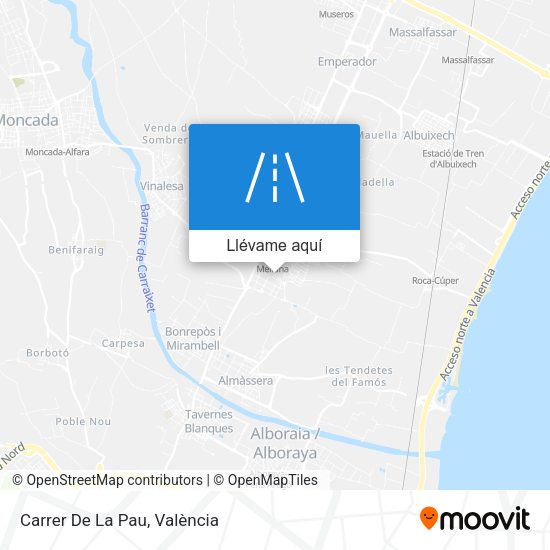 Mapa Carrer De La Pau