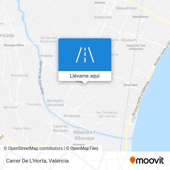 Mapa Carrer De L'Horta