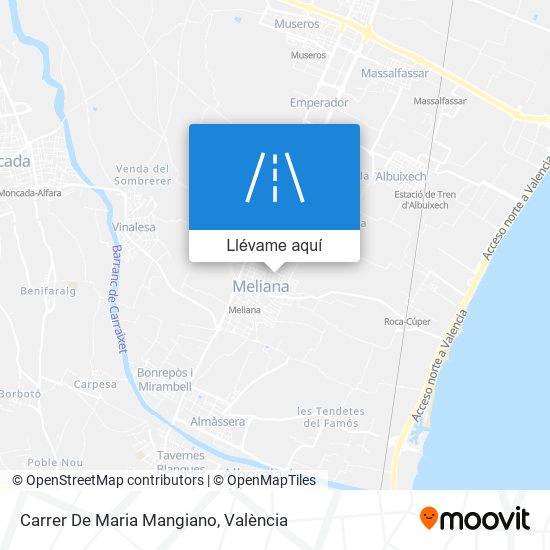 Mapa Carrer De Maria Mangiano