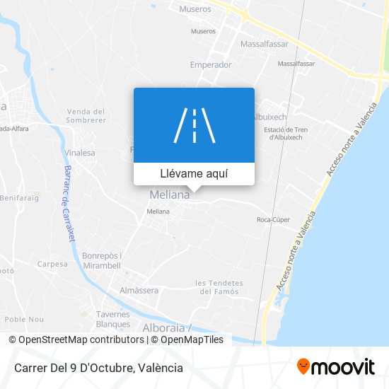 Mapa Carrer Del 9 D'Octubre