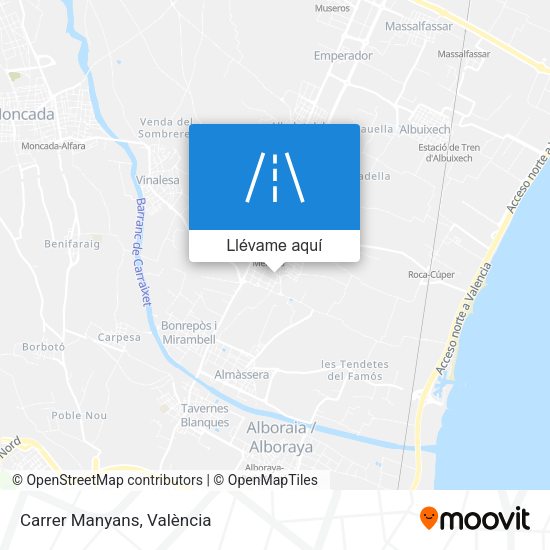 Mapa Carrer Manyans