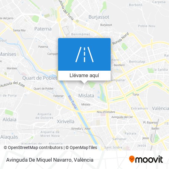 Mapa Avinguda De Miquel Navarro