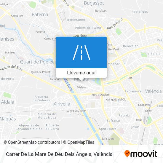 Mapa Carrer De La Mare De Déu Dels Àngels