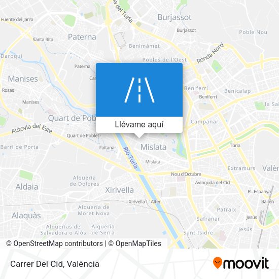 Mapa Carrer Del Cid