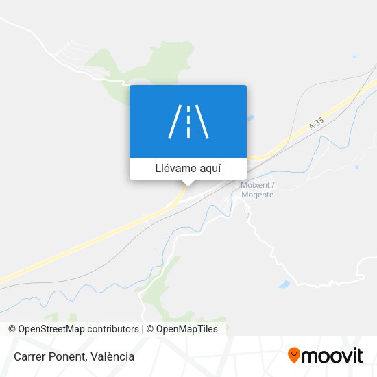 Mapa Carrer Ponent