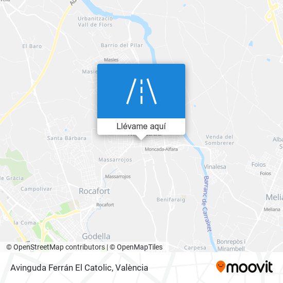 Mapa Avinguda Ferrán El Catolic