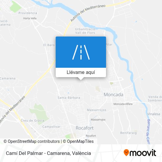 Mapa Camí Del Palmar - Camarena