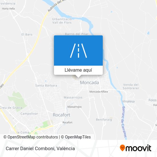 Mapa Carrer Daniel Comboni