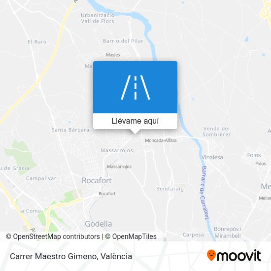 Mapa Carrer Maestro Gimeno