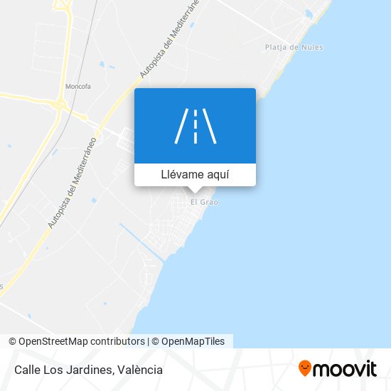 Mapa Calle Los Jardines