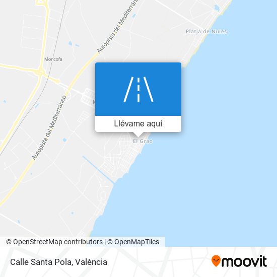 Mapa Calle Santa Pola