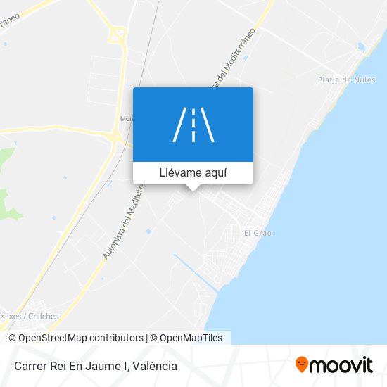 Mapa Carrer Rei En Jaume I