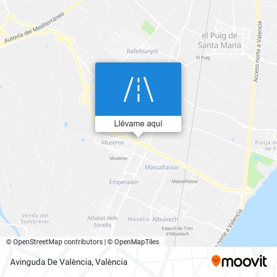 Mapa Avinguda De València