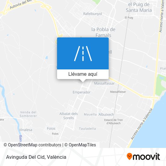 Mapa Avinguda Del Cid