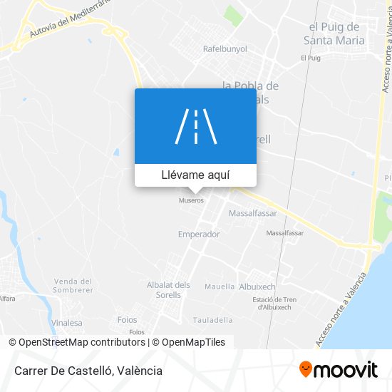 Mapa Carrer De Castelló
