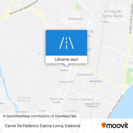 Mapa Carrer De Federico García Lorca