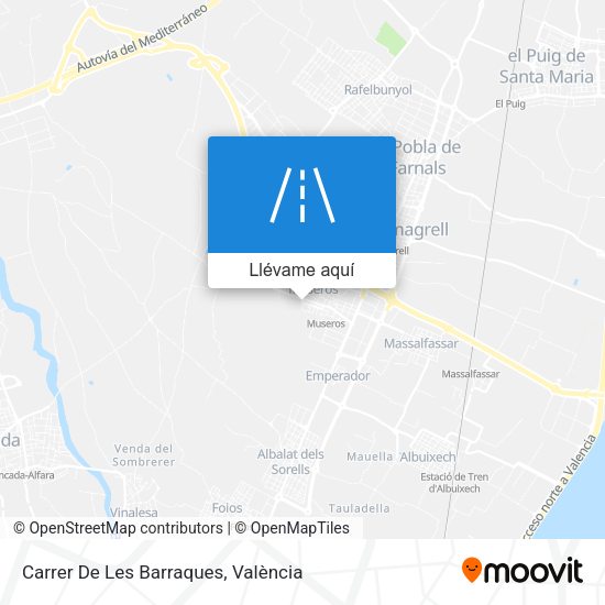 Mapa Carrer De Les Barraques