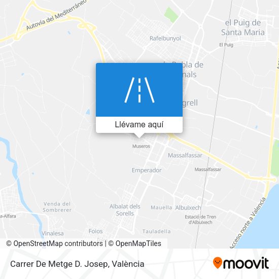Mapa Carrer De Metge D. Josep