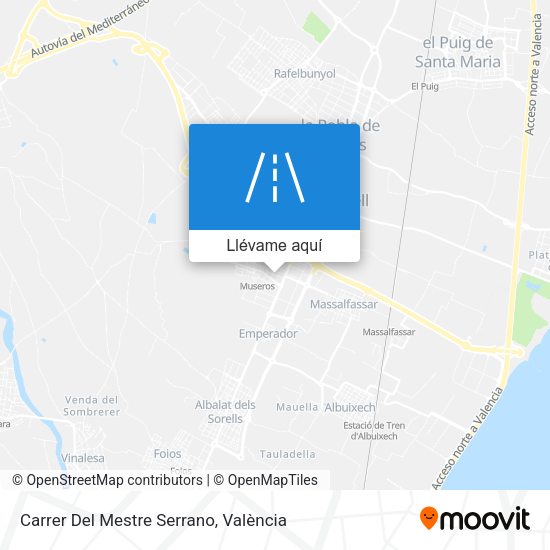 Mapa Carrer Del Mestre Serrano