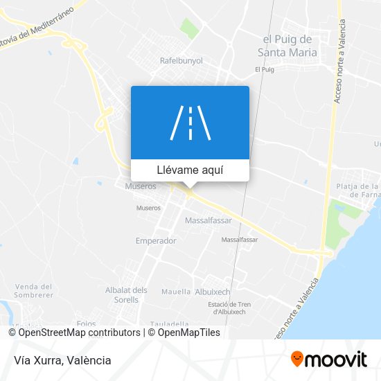 Mapa Vía Xurra