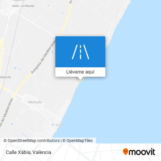 Mapa Calle Xàbia