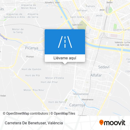 Mapa Carretera De Benetuser