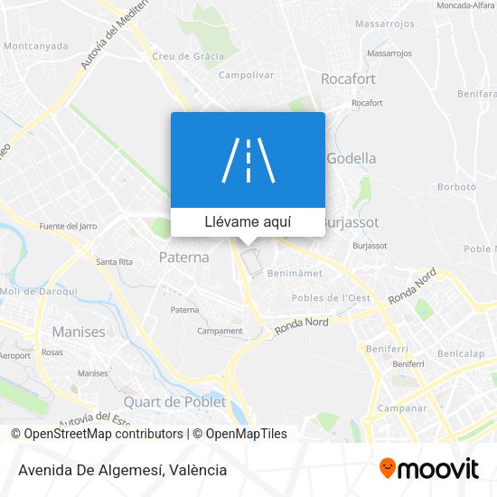 Mapa Avenida De Algemesí