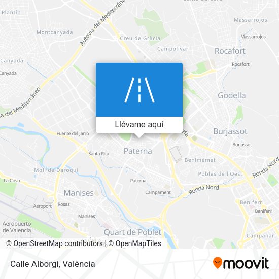 Mapa Calle Alborgí