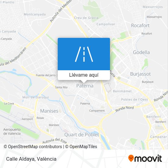 Mapa Calle Aldaya