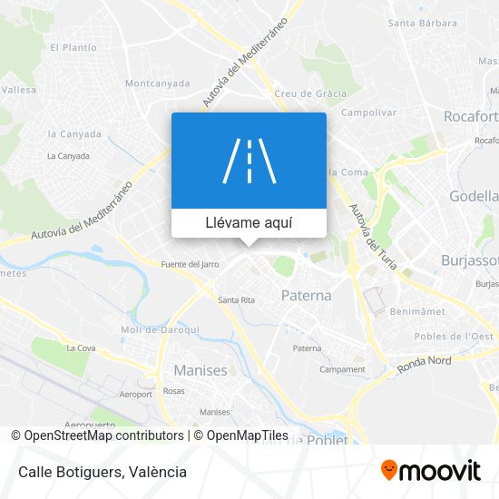 Mapa Calle Botiguers