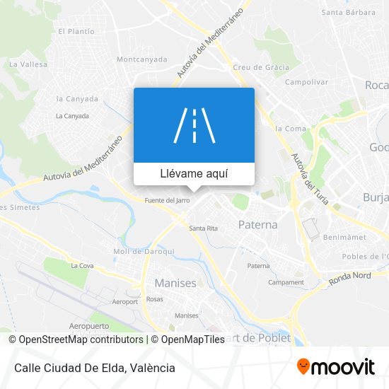 Mapa Calle Ciudad De Elda