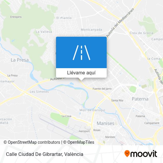 Mapa Calle Ciudad De Gibrartar