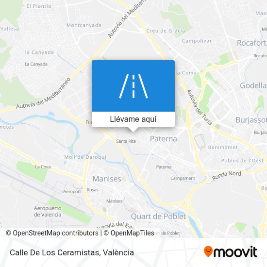 Mapa Calle De Los Ceramistas