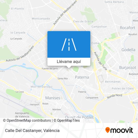 Mapa Calle Del Castanyer