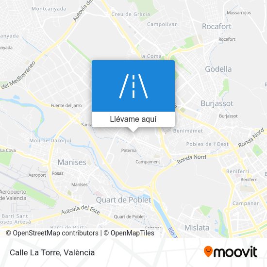 Mapa Calle La Torre