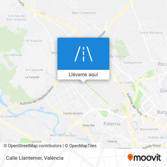 Mapa Calle Llanterner