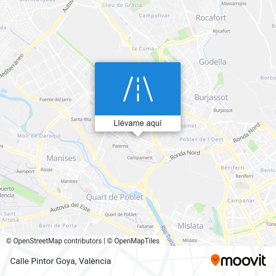 Mapa Calle Pintor Goya